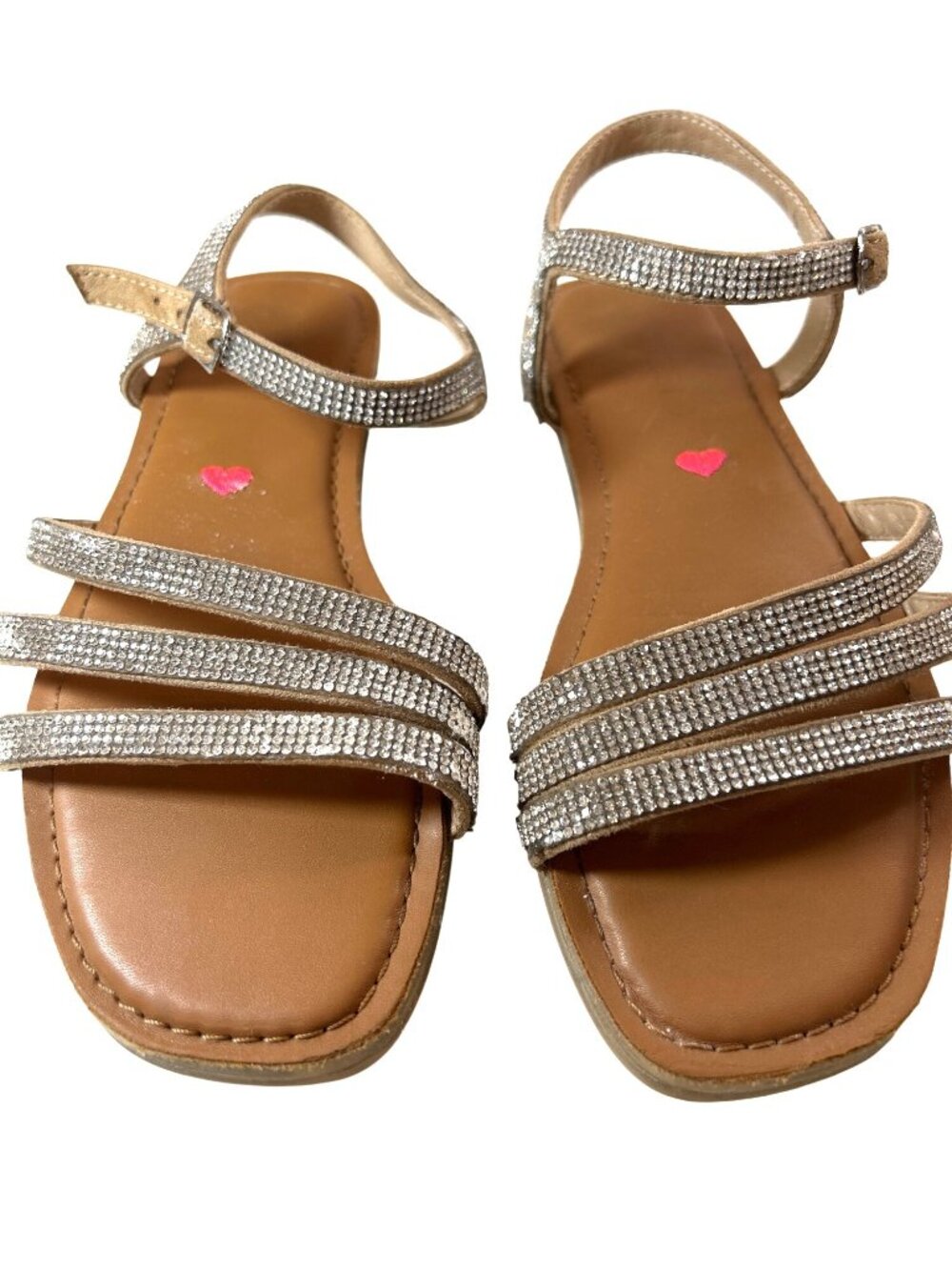 Steve Madden Girls Sandals Rhinestone Size 3
